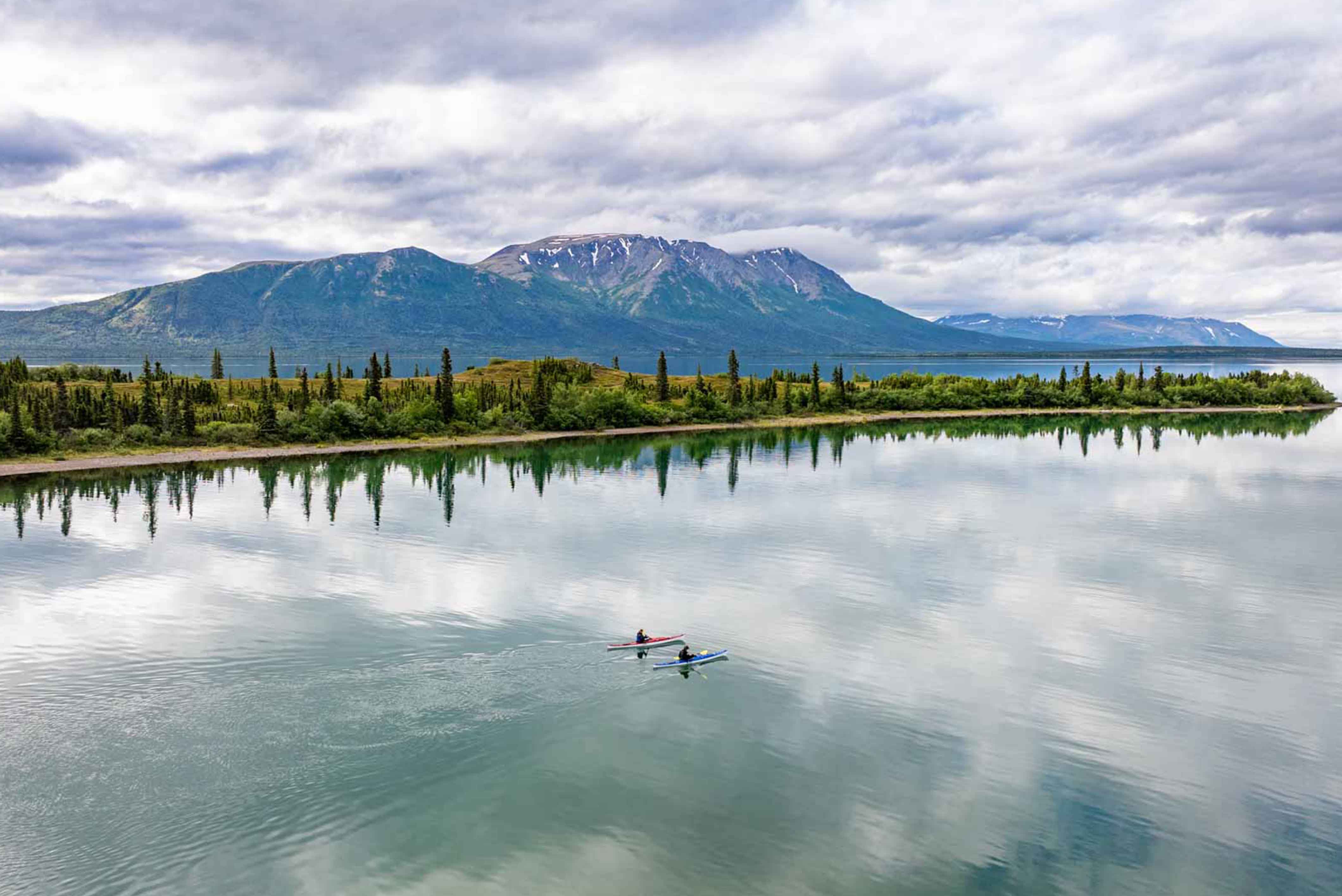 Kayaking From Lake Clark lodge