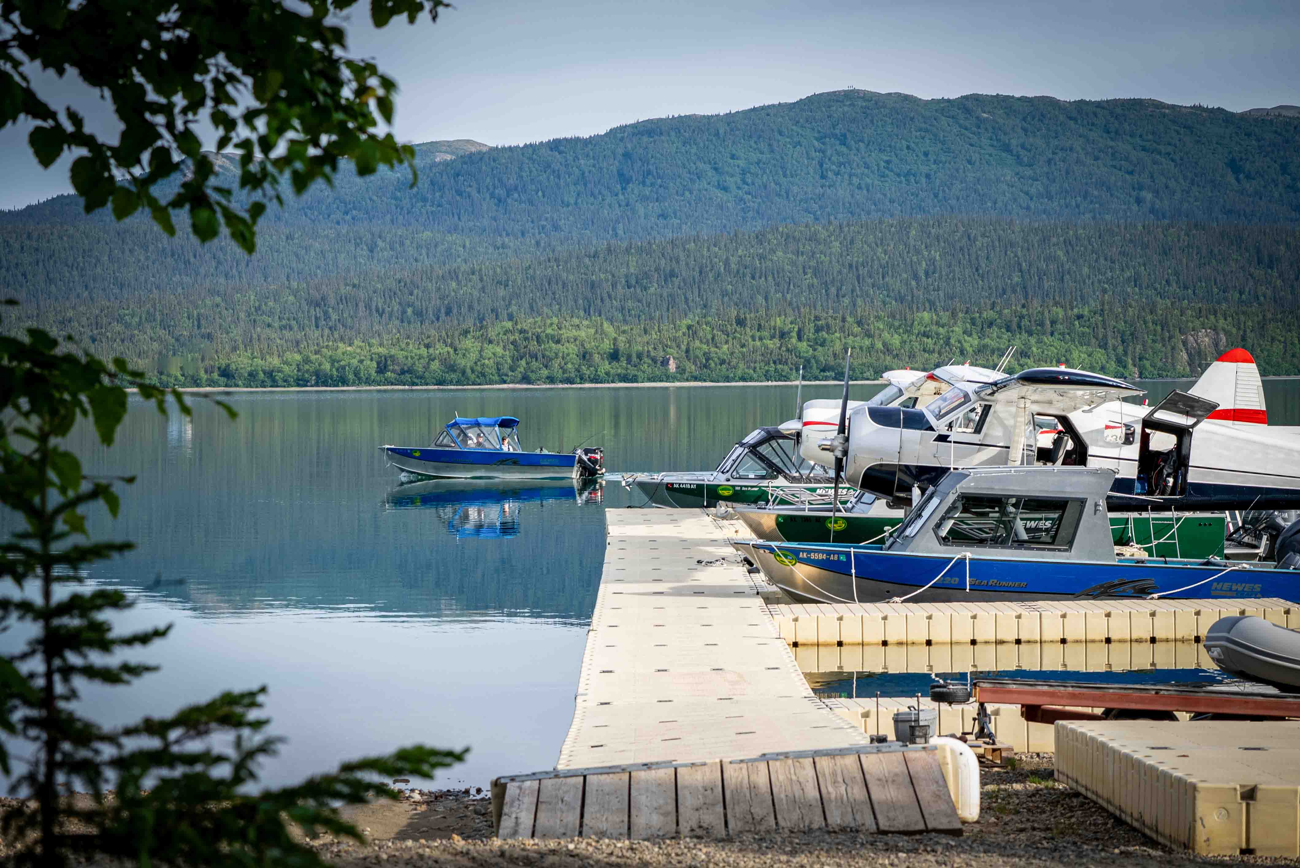 Boat Dock at Lake Clark Lodge 