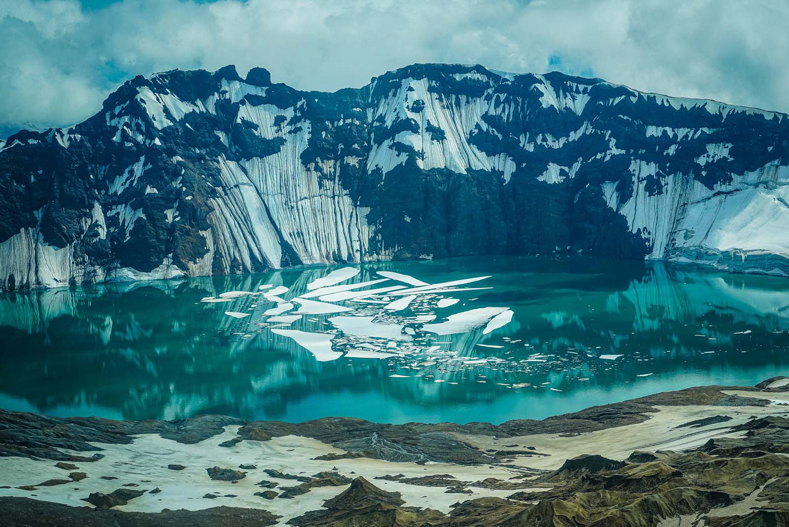 High Mountain Lake Katmai 