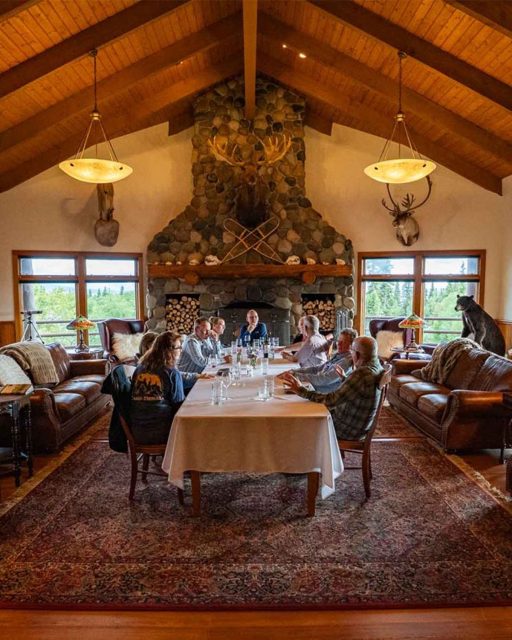 Lake Clark Lodge Great Hall Dining Room 