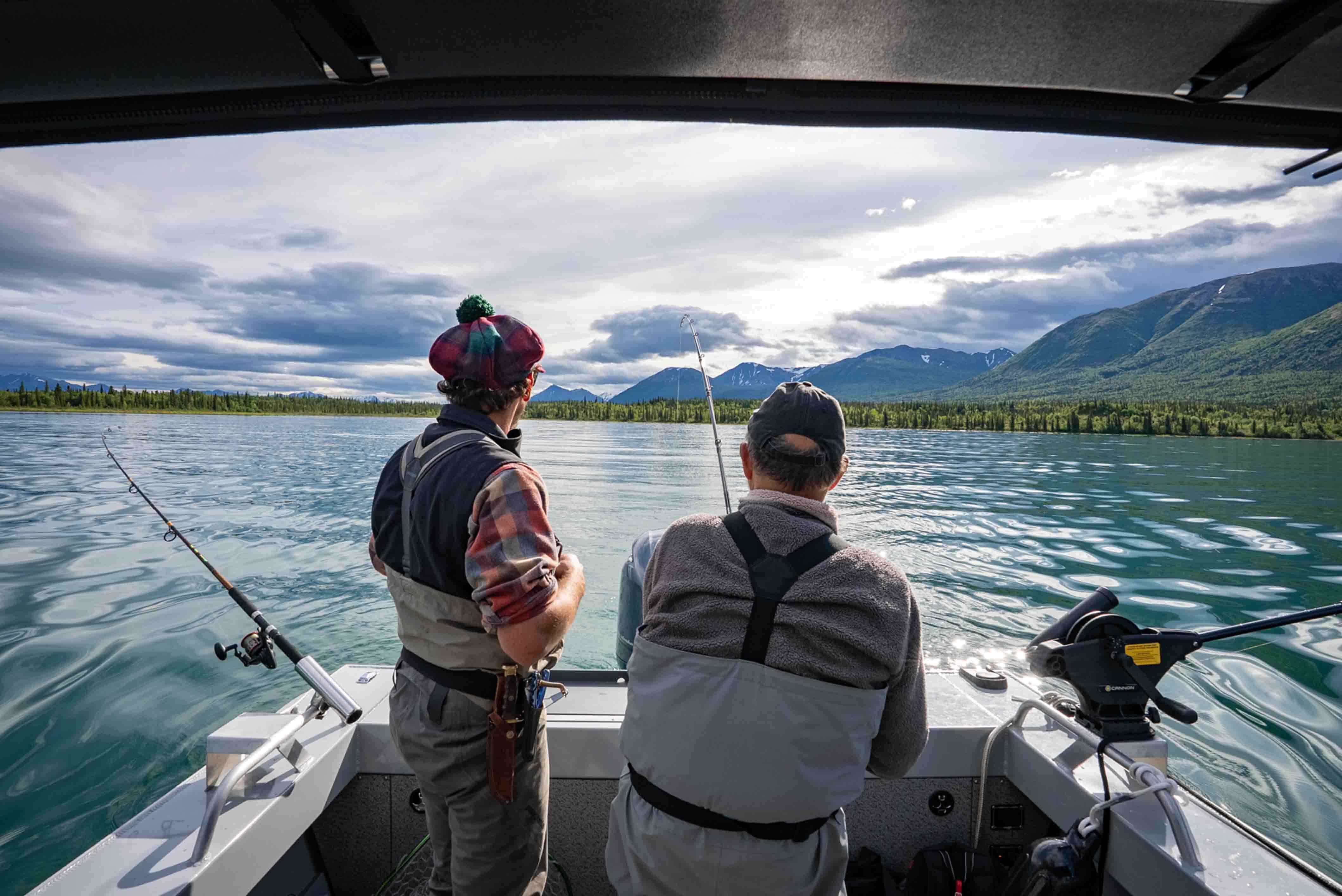 Trolling for Lake Trout in Lake Clark 