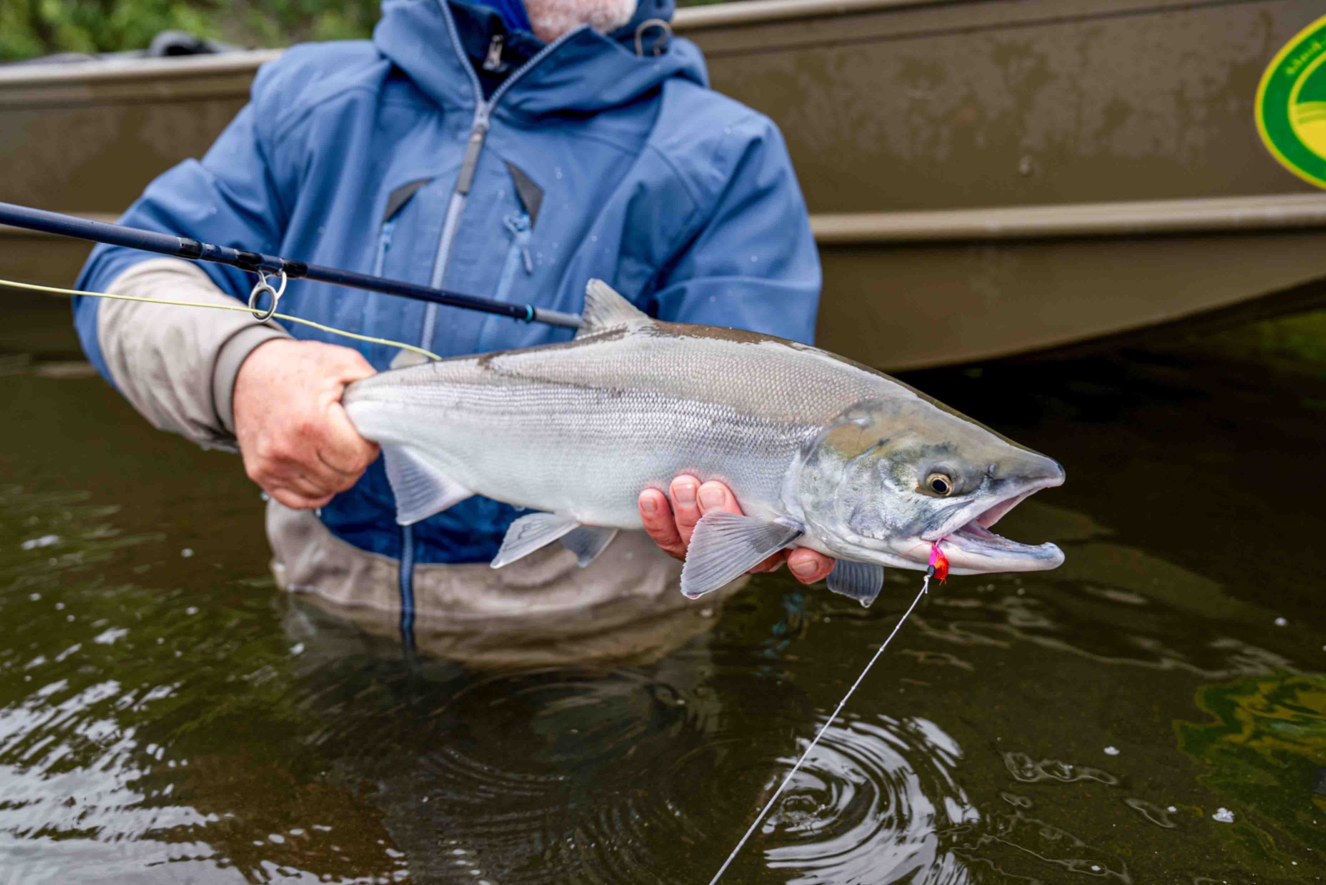 Sockeye Salmon Fishing at Lake Clark Lodge 