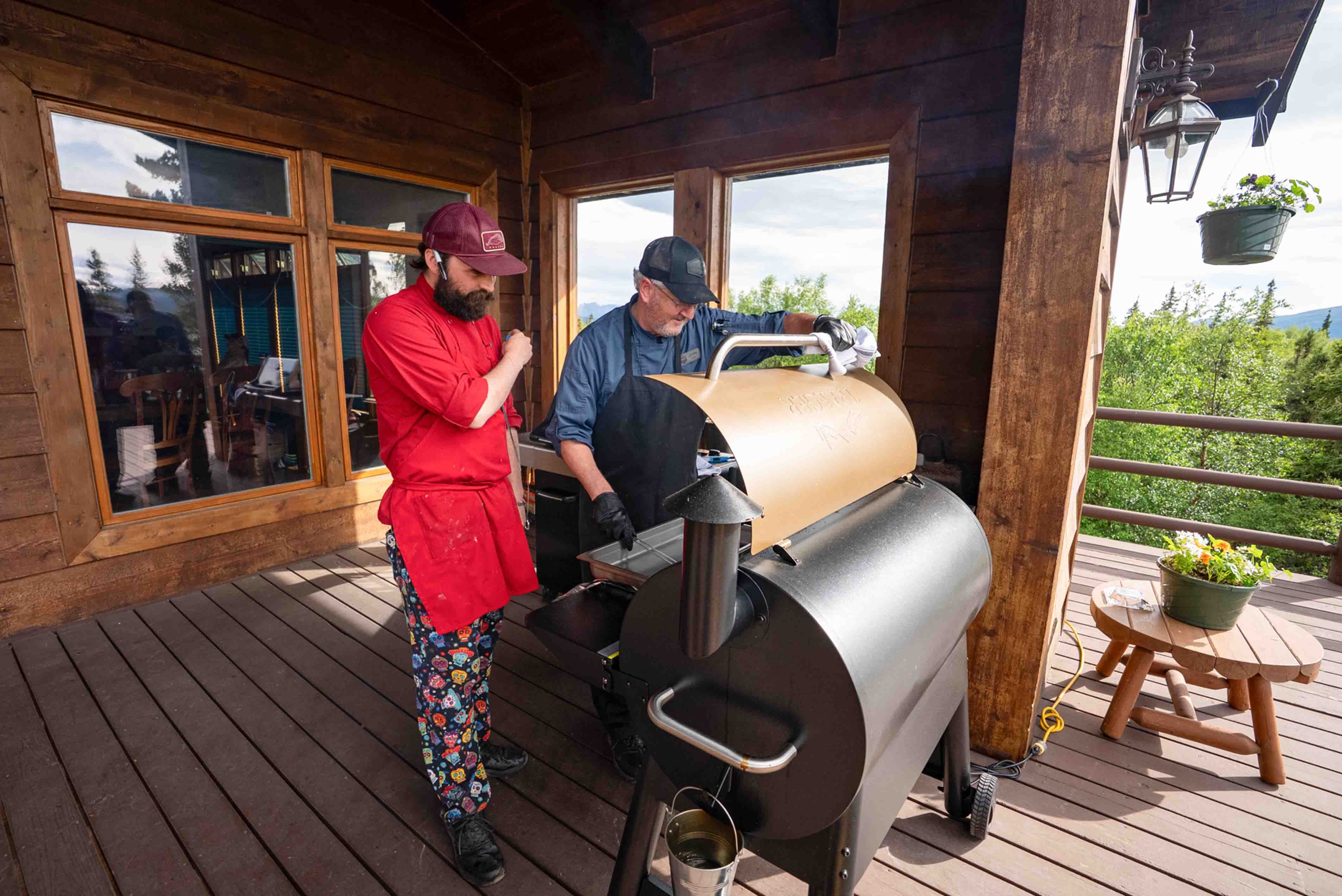 Chef and Sous Chef at Lake Clark Lodge
