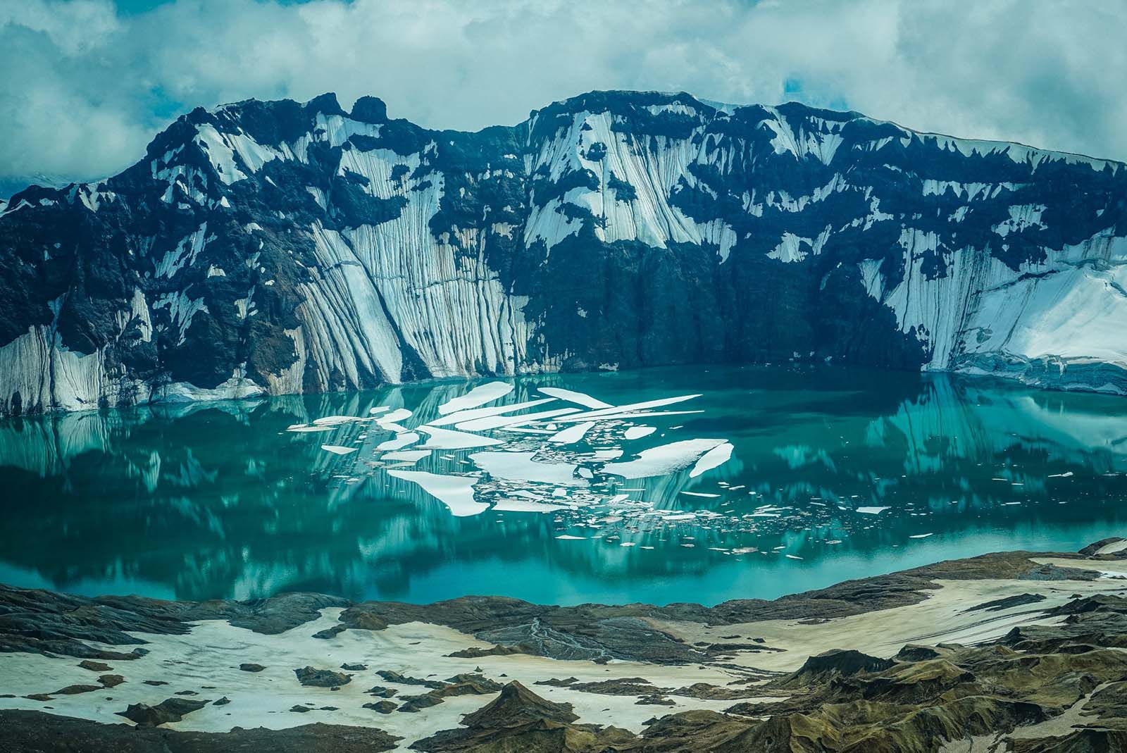 High Mountain Lake Katmai 