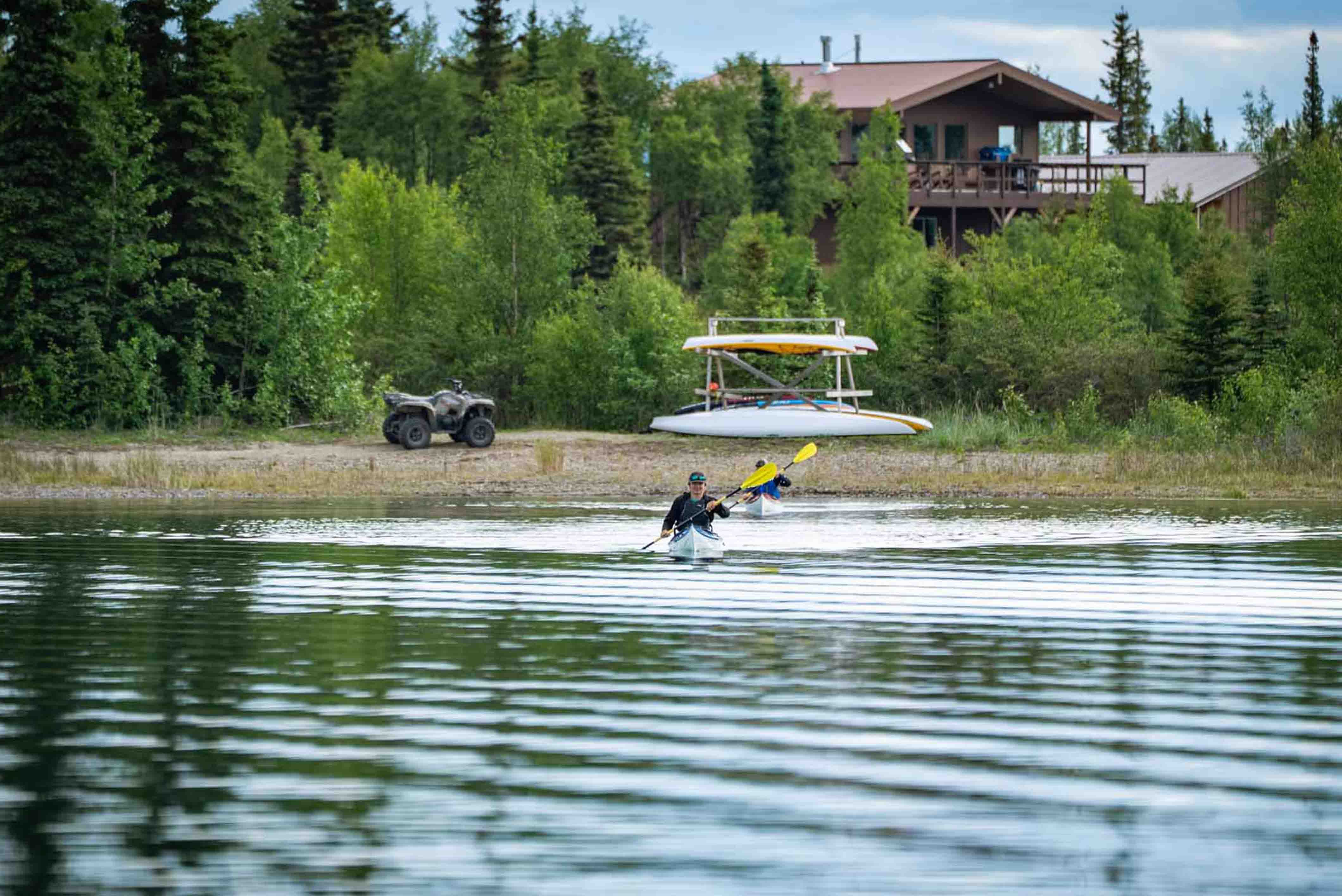 Early Morning Paddle on Lake Clark 
