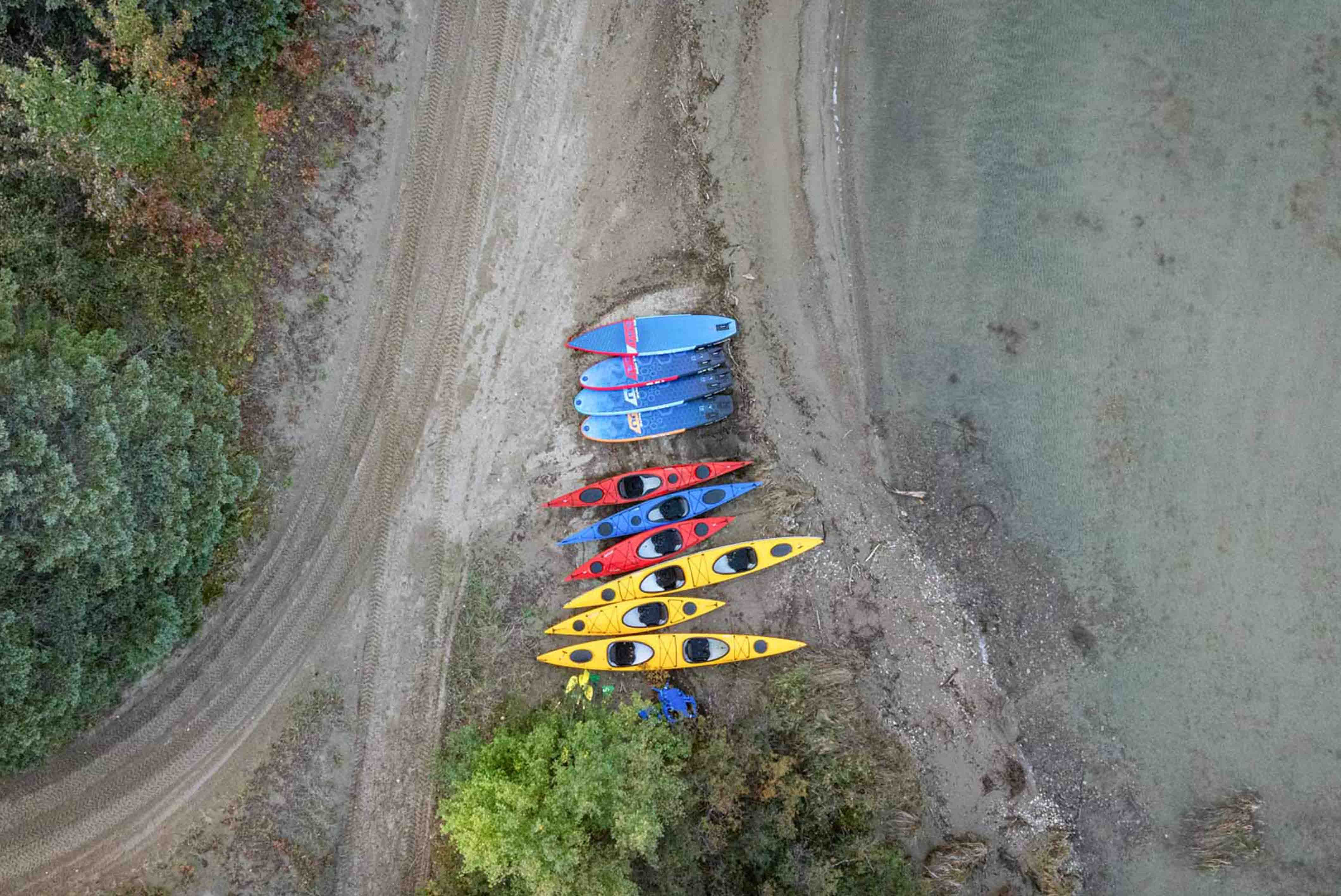 Kayaks and Paddbleboards at Lake Clark Lodge